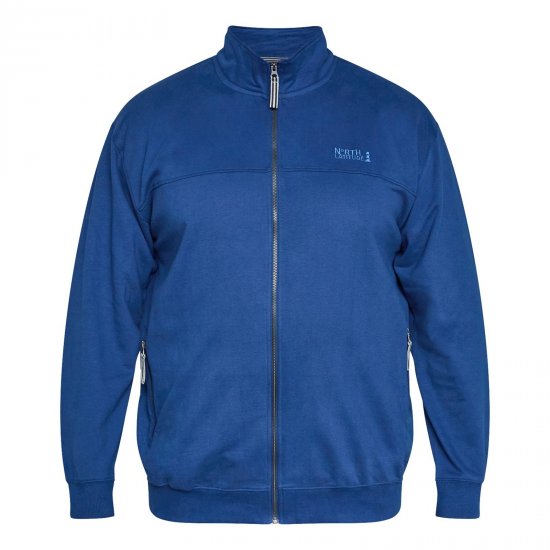 North Latitude Sweat Cardigan Modra - TALL puloverji - TALL puloverji in jopice s kapuco