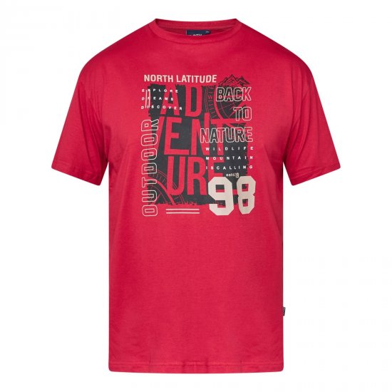 North Latitude Adventure 98 Graphic Tee Rumena/Oranžna - TALL T-shirts - Majice za visoke moške
