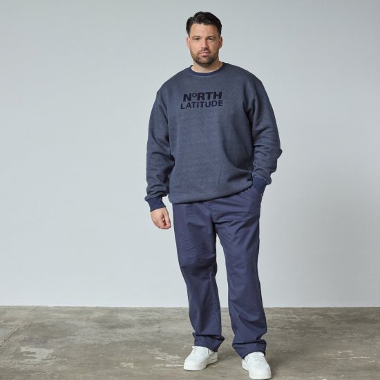 North Latitude Crewneck Logo Sweat Mornarska - TALL puloverji - TALL puloverji in jopice s kapuco