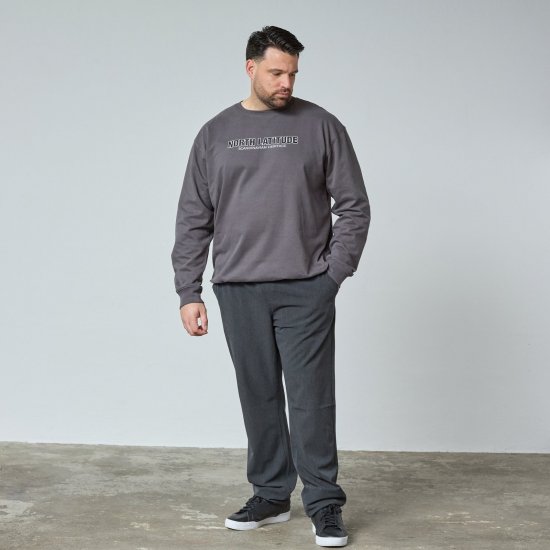 North Latitude Crewneck Sweatshirt Siva/Temno Siva - TALL puloverji - TALL puloverji in jopice s kapuco
