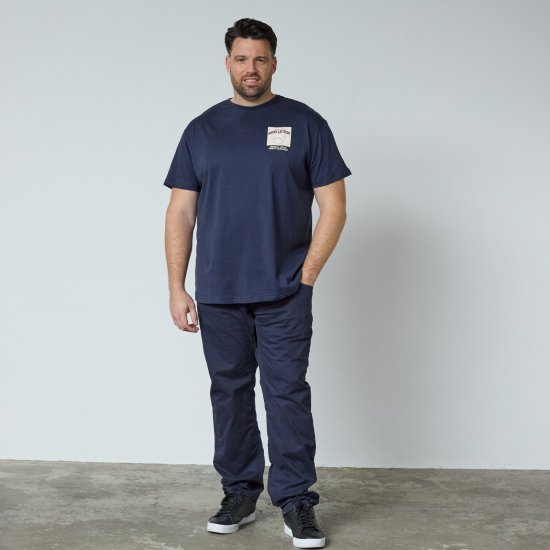 North Latitude T-Shirt With Print Mornarska - TALL T-shirts - Majice za visoke moške