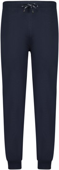 Adamo Jakob Pyjama Pants with Cuffs Navy - Spodnje perilo & kopalne hlače - Moško Spodnje Perilo za močnejše postave