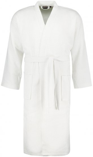 Adamo Jadon Waffelpiqué Bathrobe White - Spodnje perilo & kopalne hlače - Moško Spodnje Perilo za močnejše postave