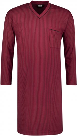 Adamo Gustav Long Nightshirt Burgundy - Spodnje perilo & kopalne hlače - Moško Spodnje Perilo za močnejše postave