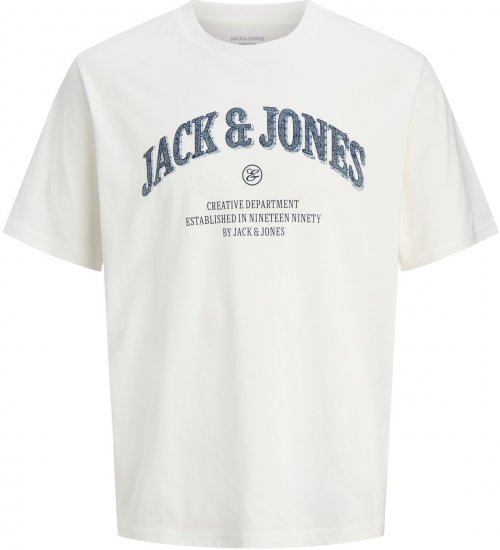 Jack & Jones Denver Graphic T-Shirt Beige - Kratke Majice - Moške kratke majice za močnejše postave