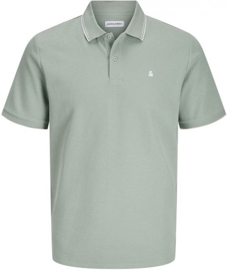 Jack & Jones AUSTIN CLASSIC Polo Iceberg Green - Polo majice - Moške Polo Majice za Močnejše Postave
