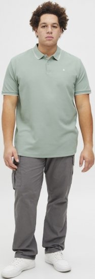 Jack & Jones AUSTIN CLASSIC Polo Iceberg Green - Polo majice - Moške Polo Majice za Močnejše Postave
