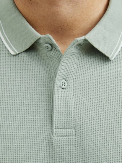 Jack & Jones AUSTIN CLASSIC Polo Iceberg Green - Polo majice - Moške Polo Majice za Močnejše Postave