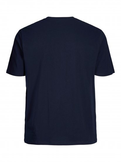 Jack & Jones Logo T-Shirt Navy - Kratke Majice - Moške kratke majice za močnejše postave