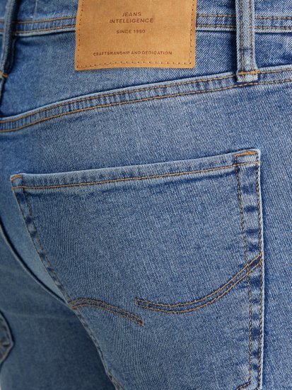 Jack & Jones Rick Shorts Blue - Kratke hlače - Moške Kratke Hlače za Močnejše Postave