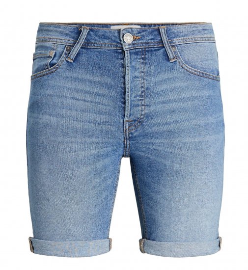 Jack & Jones Rick Shorts Blue - Kratke hlače - Moške Kratke Hlače za Močnejše Postave