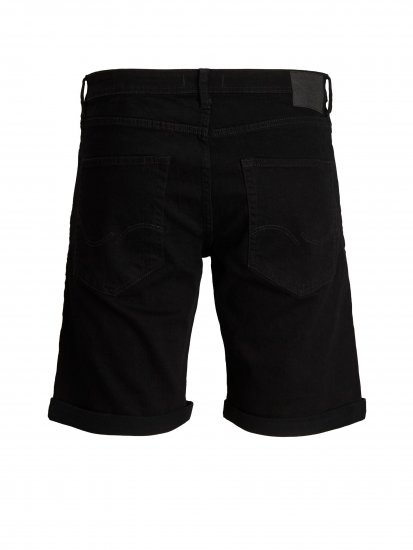 Jack & Jones Rick Shorts Black - Kratke hlače - Moške Kratke Hlače za Močnejše Postave