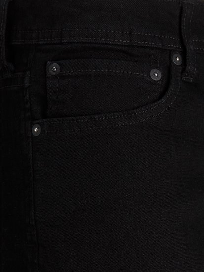 Jack & Jones Rick Shorts Black - Kratke hlače - Moške Kratke Hlače za Močnejše Postave