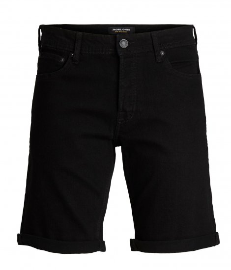 Jack & Jones Rick Shorts Black - Kratke hlače - Moške Kratke Hlače za Močnejše Postave