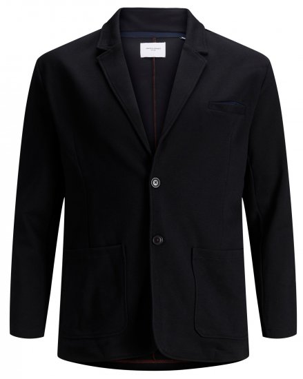 Jack & Jones Diego Sweat Blazer Black - Obleke - Velike številke oblek za moške