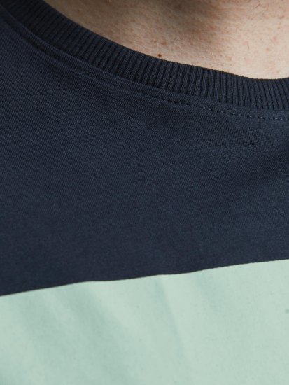 Jack & Jones Joshua T-shirt Navy - Kratke Majice - Moške kratke majice za močnejše postave