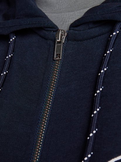 Jack & Jones Califlomax Sweat Hood Navy blazer - Puloverji & jopice - Moški Puloverji & Jopice za Močnejše Postave