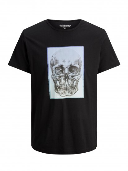 Jack & Jones Gradskull T-Shirt Black - Kratke Majice - Moške kratke majice za močnejše postave
