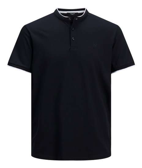 Jack & Jones Blastretch Polo S/S Navy - Kratke Majice - Moške kratke majice za močnejše postave