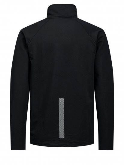 Jack & Jones Running Half Zip Sweat Black - Puloverji & jopice - Moški Puloverji & Jopice za Močnejše Postave