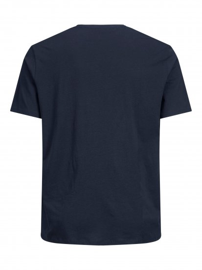 Jack & Jones Booster T-shirt Navy - Kratke Majice - Moške kratke majice za močnejše postave