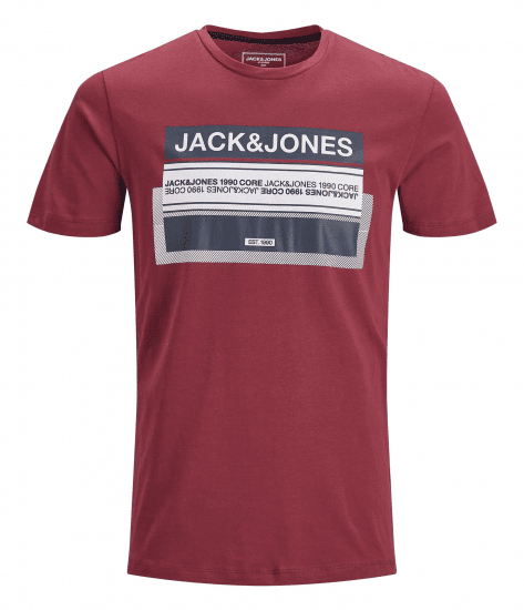 Jack & Jones Booster T-shirt Sun-Dried Tomato - Kratke Majice - Moške kratke majice za močnejše postave