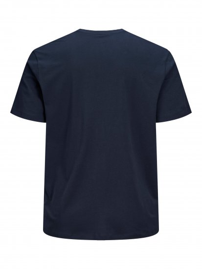 Jack & Jones Preston Crew Neck T-Shirt Navy - Kratke Majice - Moške kratke majice za močnejše postave