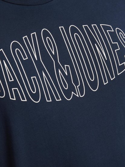 Jack & Jones Preston Crew Neck T-Shirt Navy - Kratke Majice - Moške kratke majice za močnejše postave