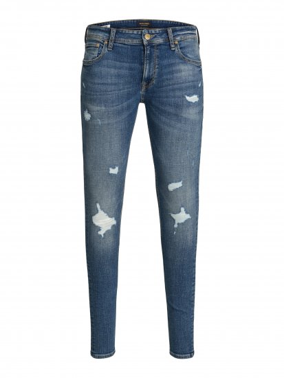 Jack & Jones Liam 101 Skinny Blue Denim - Kavbojke & hlače - Moške Kavbojke in Hlače za Močnejše Postave