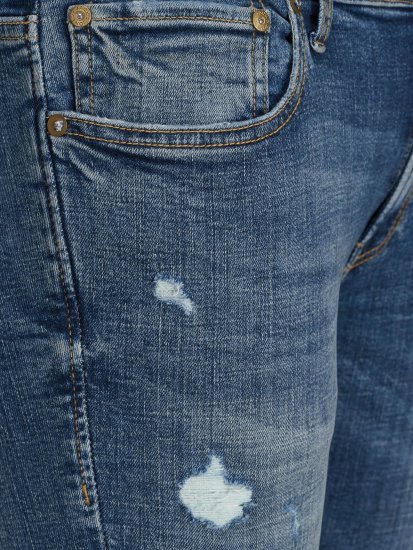 Jack & Jones Liam 101 Skinny Blue Denim - Kavbojke & hlače - Moške Kavbojke in Hlače za Močnejše Postave