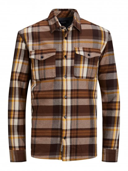 Jack & Jones JPRBLUWOODLAND Checked Shirt - Srajce - Moške srajce za Močnejše Postave