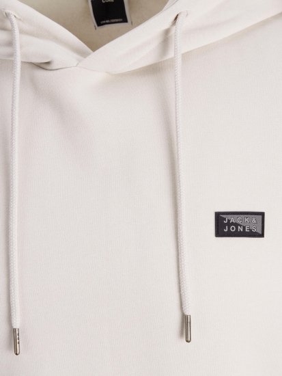 Jack & Jones JCOKING SWEAT HOOD Light Gray - Puloverji & jopice - Moški Puloverji & Jopice za Močnejše Postave