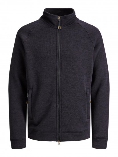 Jack & Jones JPRBLUMARLON Zip Hoodie Dark Purple - Puloverji & jopice - Moški Puloverji & Jopice za Močnejše Postave