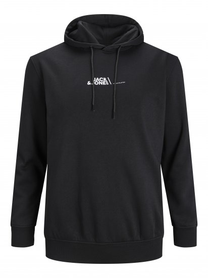 Jack & Jones JPRBLABOOSTER SWEAT Black - Puloverji & jopice - Moški Puloverji & Jopice za Močnejše Postave