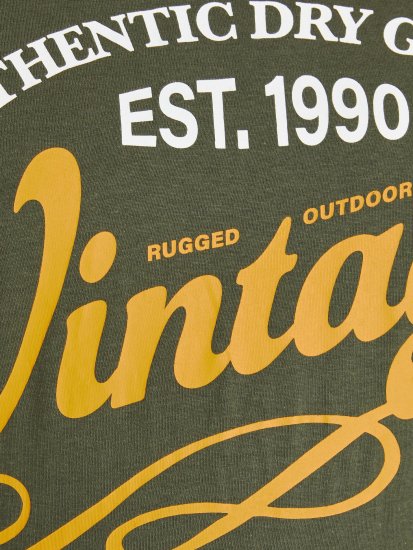 Jack & Jones JPRBLUBOOSTER TEE Khaki - Kratke Majice - Moške kratke majice za močnejše postave