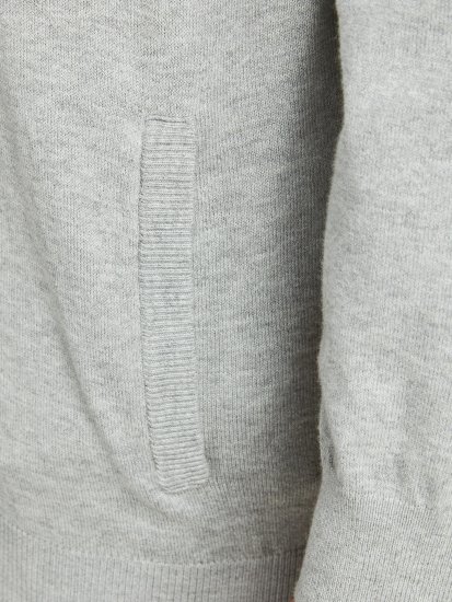 Jack & Jones JJEMIL Knit Turtle Zip Cardigan Light Grey - Puloverji & jopice - Moški Puloverji & Jopice za Močnejše Postave