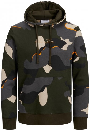 Jack & Jones JJCRAMP Hoodie Green - Puloverji & jopice - Moški Puloverji & Jopice za Močnejše Postave