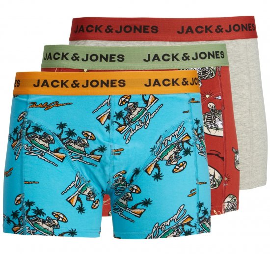 Jack & Jones JACJAXON Boxers 3-pack - Spodnje perilo & kopalne hlače - Moško Spodnje Perilo za močnejše postave