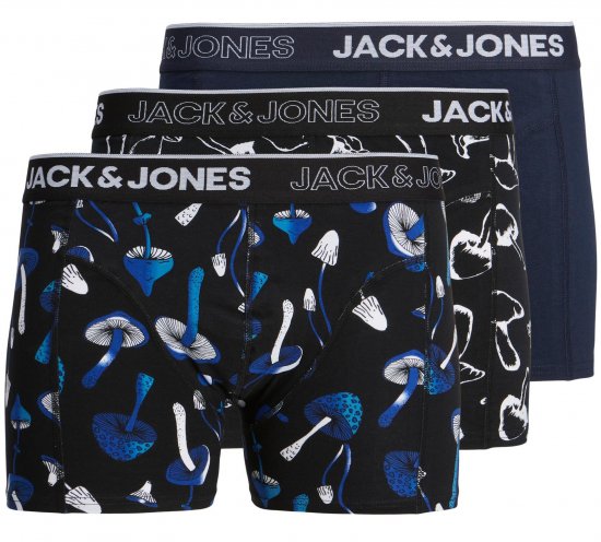Jack & Jones JACMUSHROOM Boxers 3-pack - Spodnje perilo & kopalne hlače - Moško Spodnje Perilo za močnejše postave