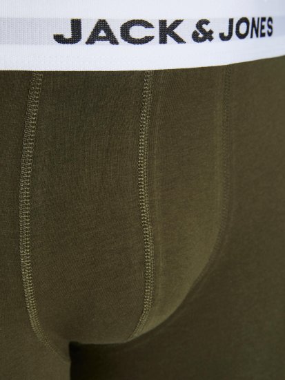 Jack & Jones BASIC White WB Trunks 5-Pack Green - Spodnje perilo & kopalne hlače - Moško Spodnje Perilo za močnejše postave