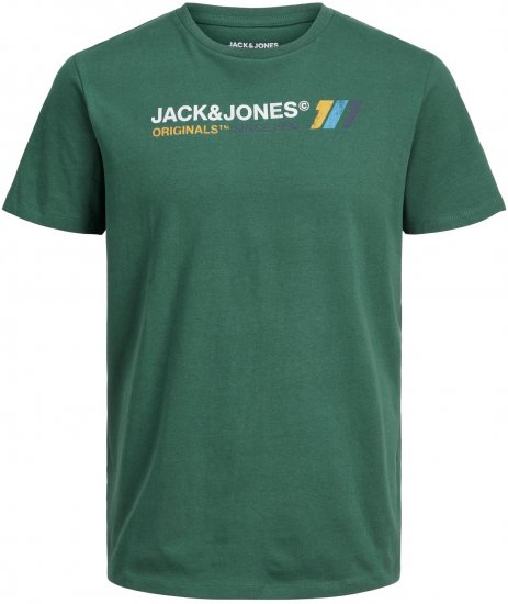 Jack & Jones JORNATE TEE Green - Kratke Majice - Moške kratke majice za močnejše postave