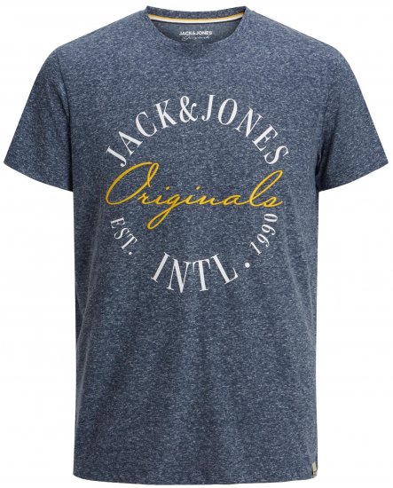 Jack & Jones JORWILLOWBRANDING T-Shirt Navy - Kratke Majice - Moške kratke majice za močnejše postave
