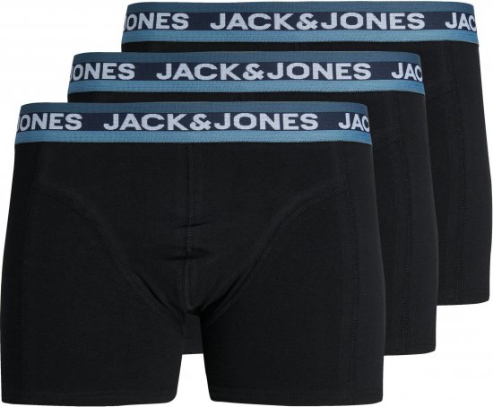 Jack & Jones JACDNA WB TRUNKS 3 PACK Black - Spodnje perilo & kopalne hlače - Moško Spodnje Perilo za močnejše postave
