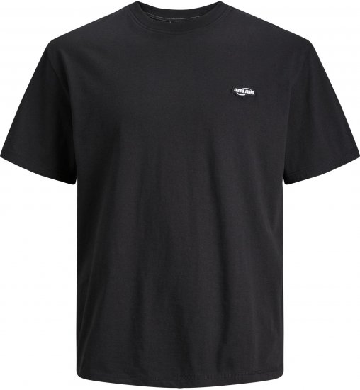 Jack & Jones JCOBLACK TEE SS CREW NECK Black Bean - Kratke Majice - Moške kratke majice za močnejše postave