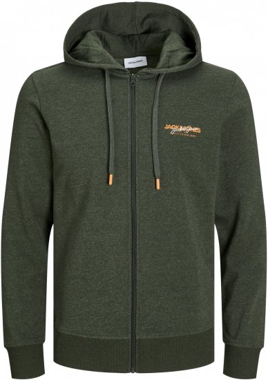 Jack & Jones ALVIS Hoodie Kombu Green - Puloverji & jopice - Moški Puloverji & Jopice za Močnejše Postave