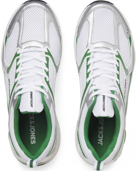 Jack & Jones Tokyo Sneakers Bright White/Green - Moški čevlji 40-52 - 