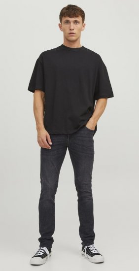 Jack & Jones JJILIAM JJORIGINAL SQ 270 Jeans Black Denim - Kavbojke & hlače - Moške Kavbojke in Hlače za Močnejše Postave