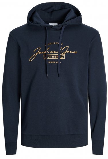 Jack & Jones JJFERRIS SWEAT Hoodie Navy Blazer - Puloverji & jopice - Moški Puloverji & Jopice za Močnejše Postave