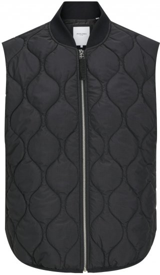 Jack & Jones JJKODA LINER VEST Black - Jakne - Moške bunde za Močnejše Postave