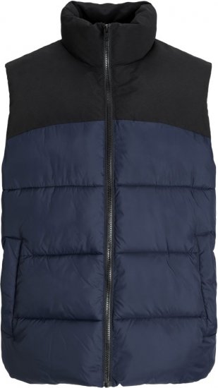 Jack & Jones MOON Bodywarmer Navy Blazer - Jakne - Moške bunde za Močnejše Postave